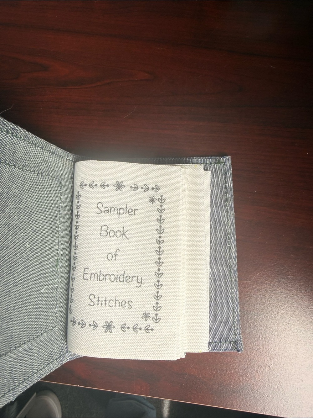 Sampler Book of Embroidery Stitches - Light Gray Cover